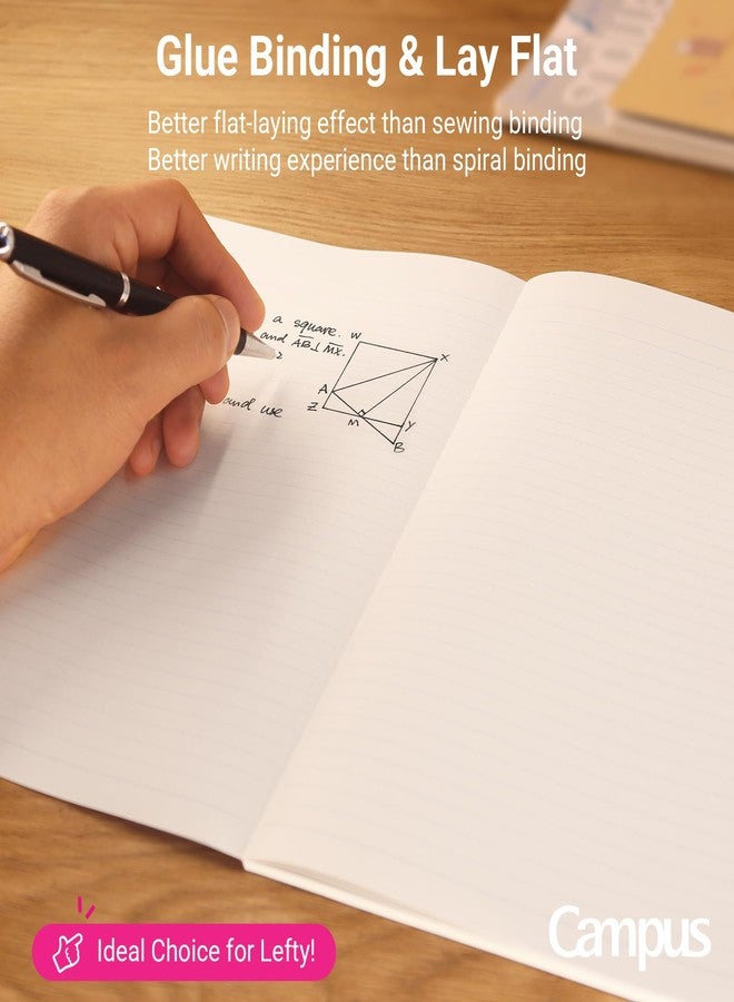 كوكويو دفاتر كوكويو، عبوة من 3 دفاتر، مقاس B5، مسطرة بنقاط A 7 مم، 40 ورقة، دفتر مدرسي مسطر بألوان الأزرق والأخضر والأصفر، دفتر يوميات أنيق للنساء والفتيات، مناسب للعمل والدراسة وتدوين الملاحظات، مستورد من اليابان - Image 3